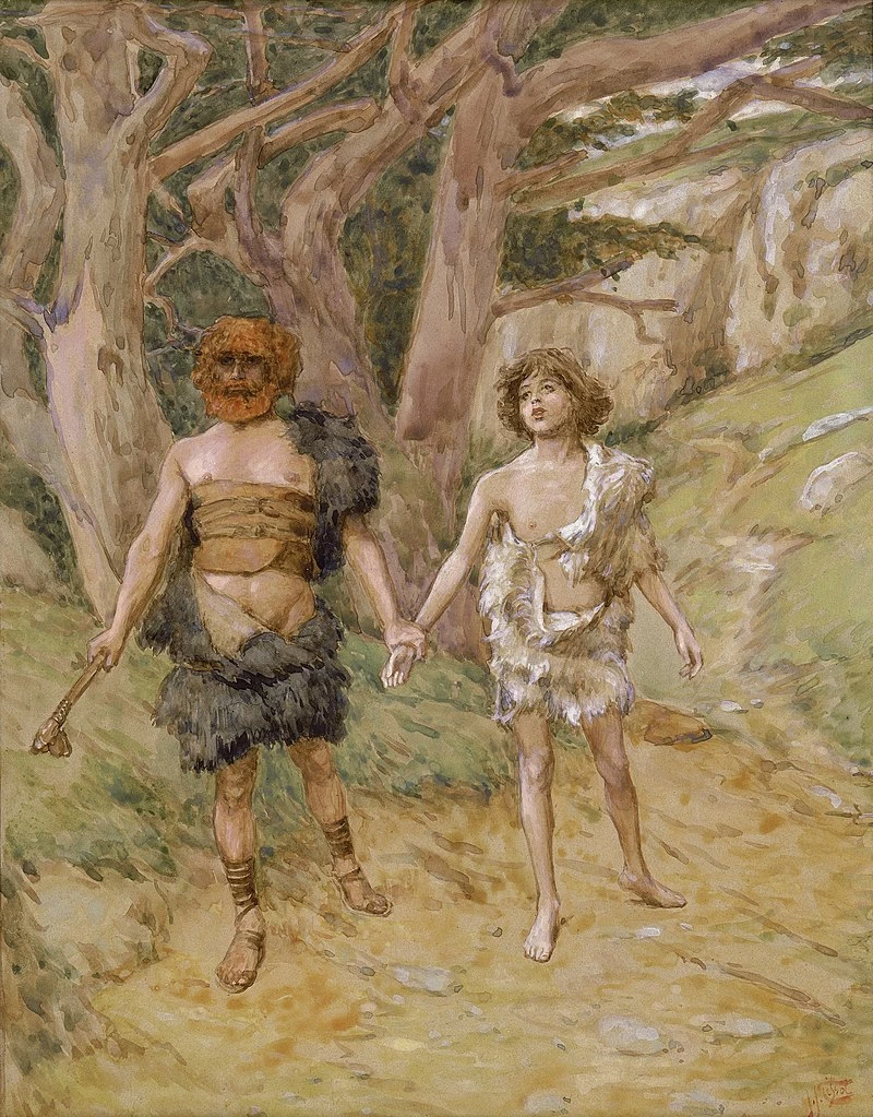James Tissot - 120, L'Antico testamento. Caino conduce Abele alla morte, 1806, 1902, The Jewish Museum, New York
